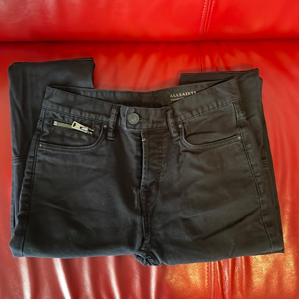 ALLSAINTS Black Cigarette Jeans Size 28.
